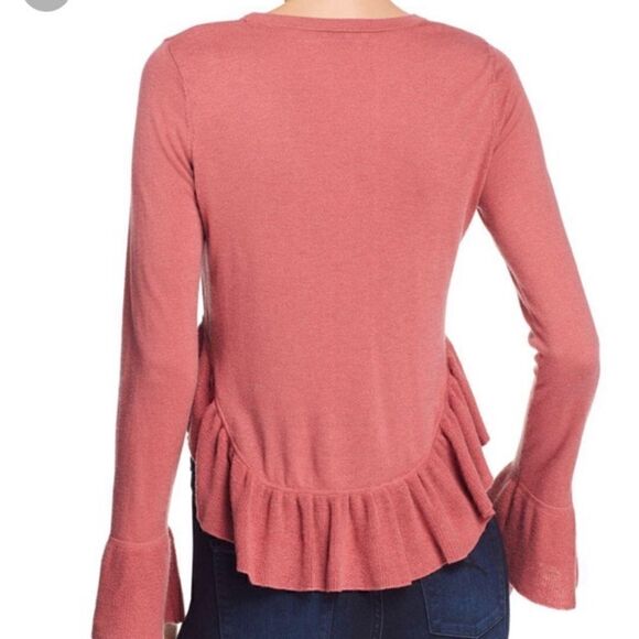 NWT MSRP $258 Joie Iona Wool-Silk Ruffled Sweater Women's Size Large - Picture 3 of 10